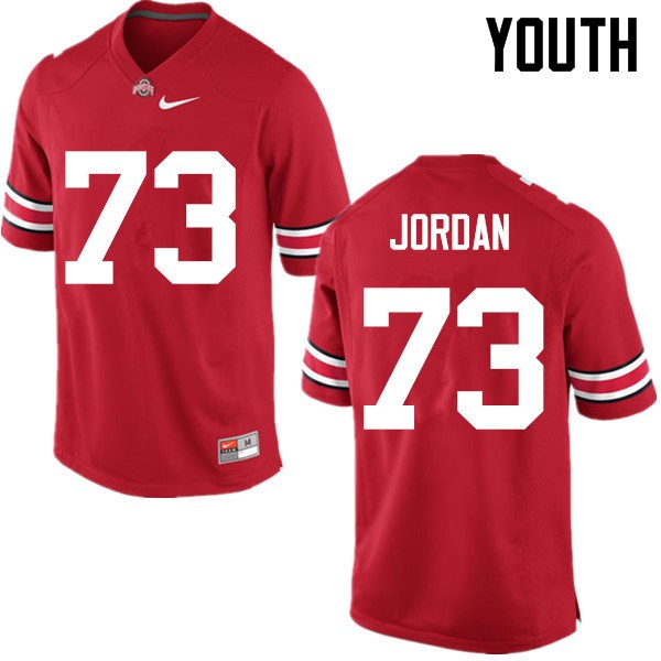 Ohio State Buckeyes #73 Michael Jordan Youth Football Jersey Red OSU551362